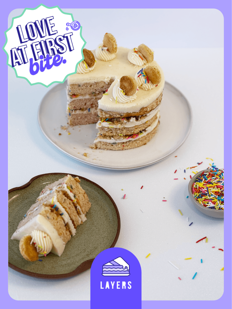 Layers cake social post