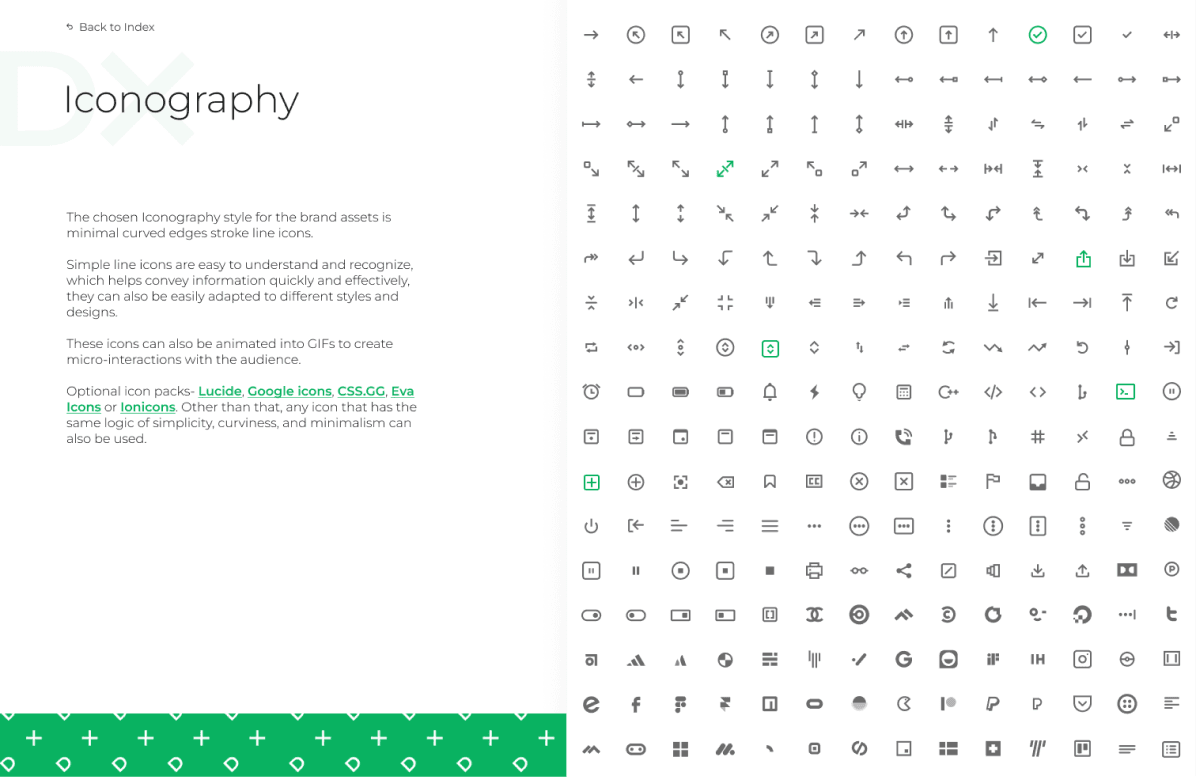 ThriveDX iconography guidelines and icon collection
