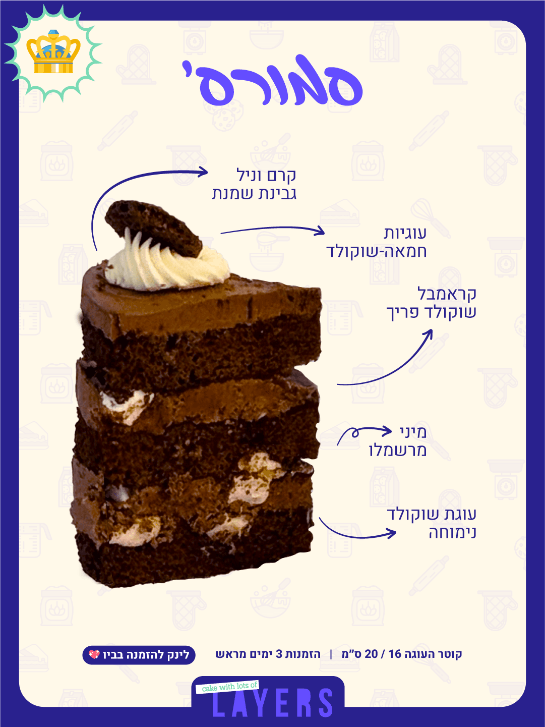 Layers: Alfajores cake slice